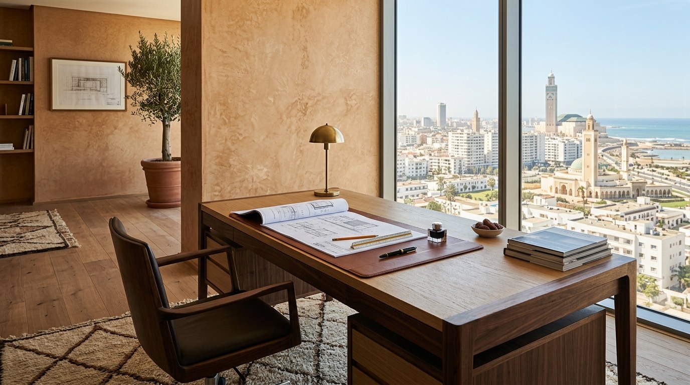 Espace de travail et négociation commerciale au Maroc — Négoce ABK Plus